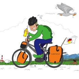 Wie sieht ein Coach aus, der Deutschland auf einem Fahrrad umrundet?