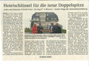 Artikel in der Nordseezeitung vom 02.11.16